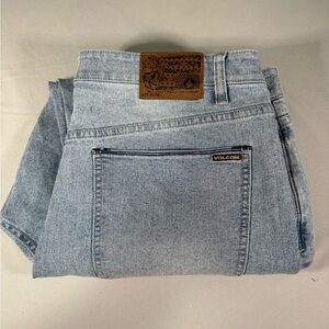 Volcom Nailer Denim Relaxed Wide Leg 36 Y2K Skater